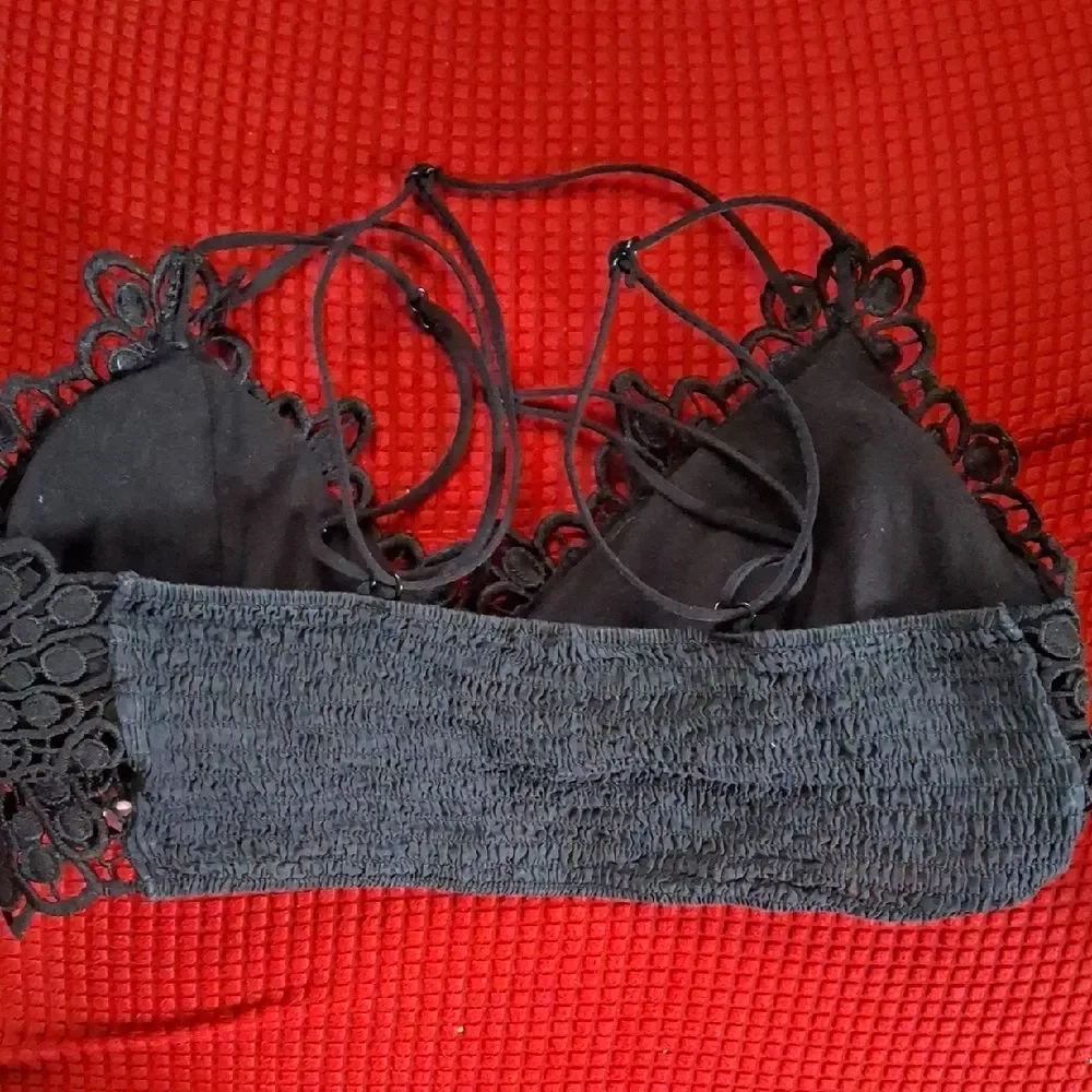 Rue21 Black Lace Crop Top